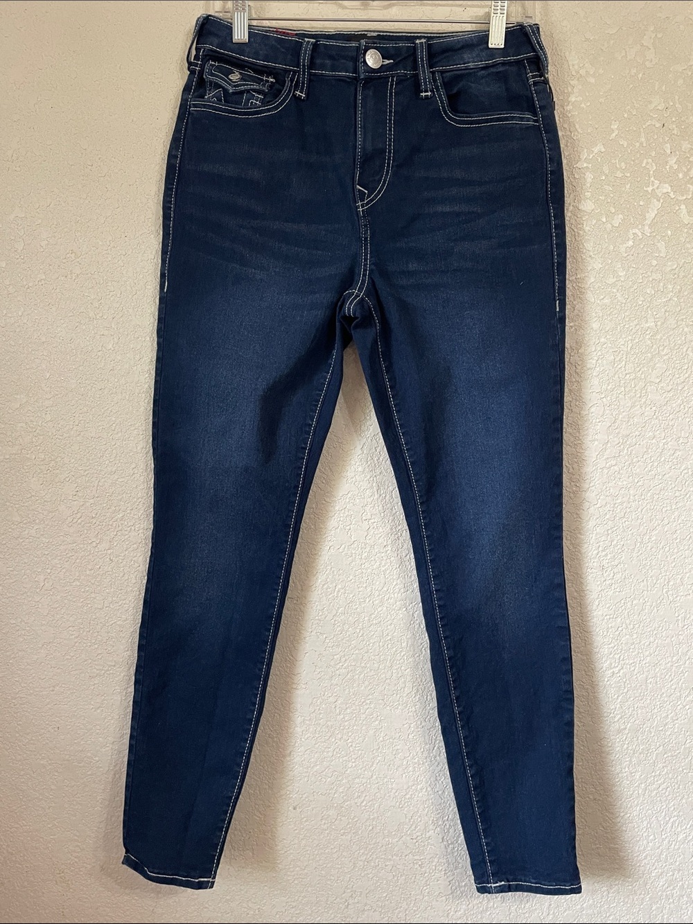 True Religion HALLE  Women’s Dark Wash Skinny Jeans - Navy Blue